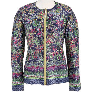 Coastal Prep Lilly Pulitzer Lilah Colorful Jacket Women Small Not Too Catty